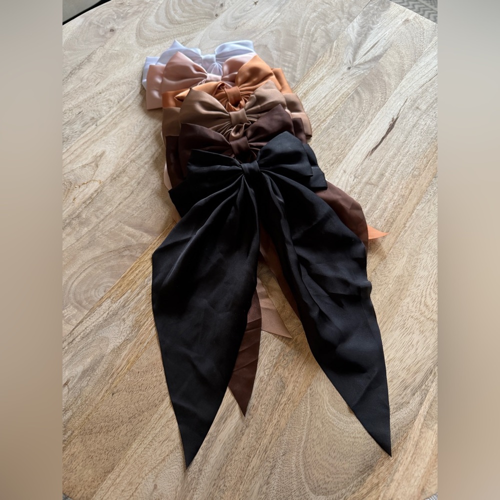 Pack of 6 Oversized Hair Bows